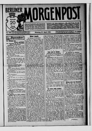 Berliner Morgenpost vom 27.04.1909