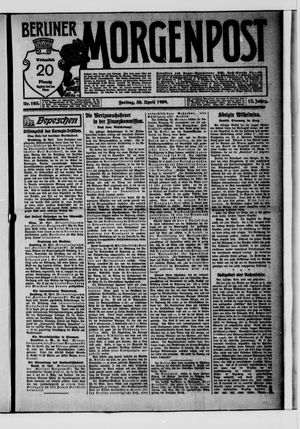 Berliner Morgenpost vom 30.04.1909
