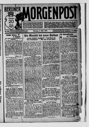Berliner Morgenpost vom 03.05.1909