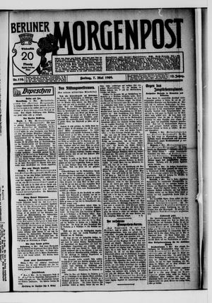 Berliner Morgenpost vom 07.05.1909
