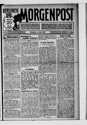 Berliner Morgenpost vom 12.05.1909