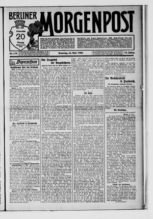 Berliner Morgenpost vom 16.05.1909