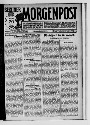 Berliner Morgenpost vom 24.05.1909