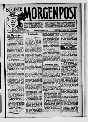 Berliner Morgenpost vom 25.05.1909