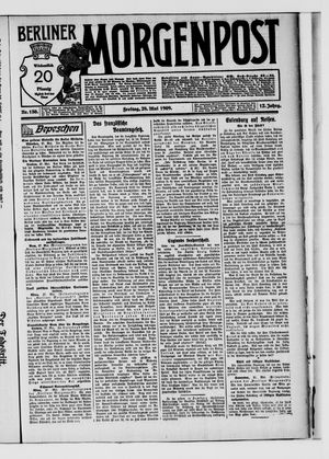 Berliner Morgenpost vom 28.05.1909