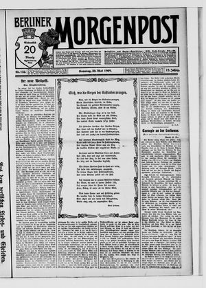 Berliner Morgenpost vom 30.05.1909