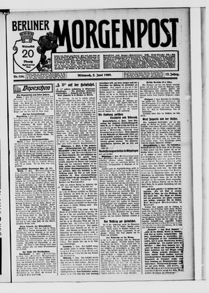 Berliner Morgenpost vom 02.06.1909