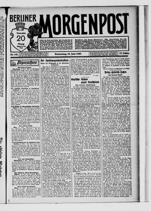 Berliner Morgenpost vom 10.06.1909