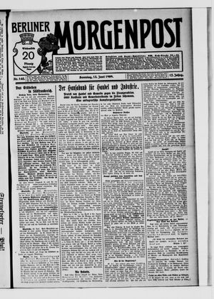 Berliner Morgenpost vom 13.06.1909
