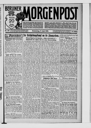 Berliner Morgenpost vom 17.06.1909