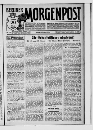 Berliner Morgenpost vom 25.06.1909