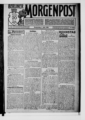 Berliner Morgenpost vom 01.07.1909