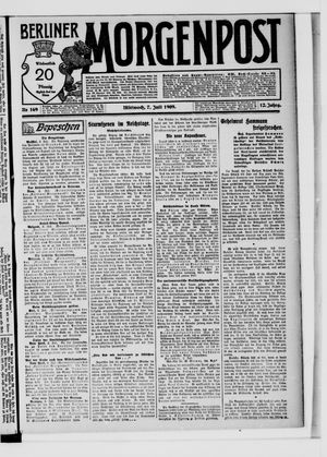 Berliner Morgenpost vom 07.07.1909