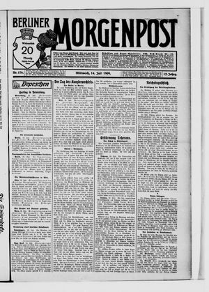 Berliner Morgenpost vom 14.07.1909