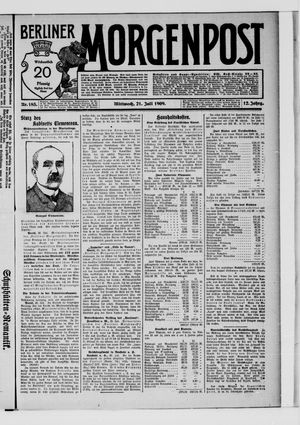 Berliner Morgenpost vom 21.07.1909