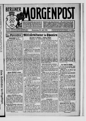 Berliner Morgenpost vom 29.07.1909