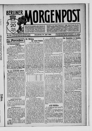 Berliner Morgenpost vom 31.07.1909