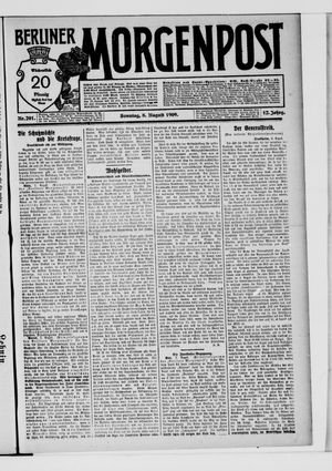 Berliner Morgenpost vom 08.08.1909