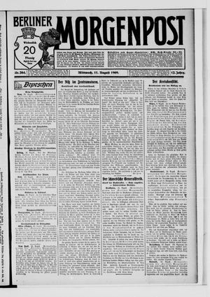 Berliner Morgenpost vom 11.08.1909