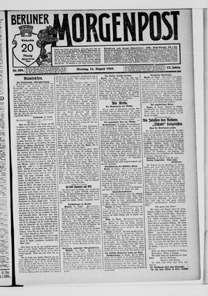 Berliner Morgenpost vom 16.08.1909