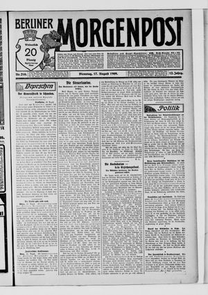 Berliner Morgenpost vom 17.08.1909