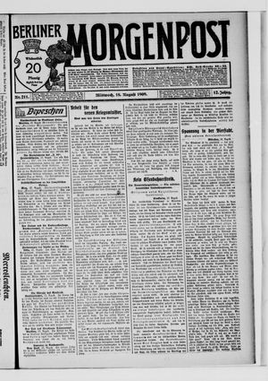 Berliner Morgenpost vom 18.08.1909
