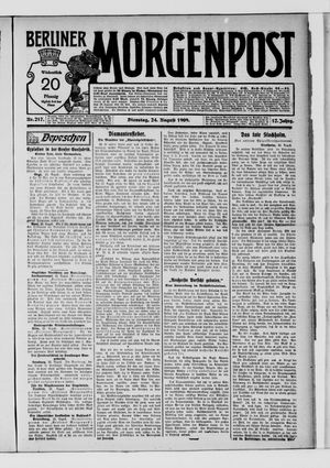 Berliner Morgenpost vom 24.08.1909