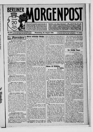 Berliner Morgenpost vom 26.08.1909