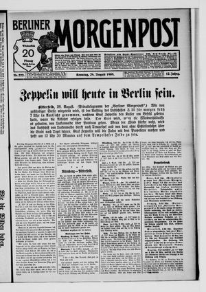 Berliner Morgenpost vom 29.08.1909