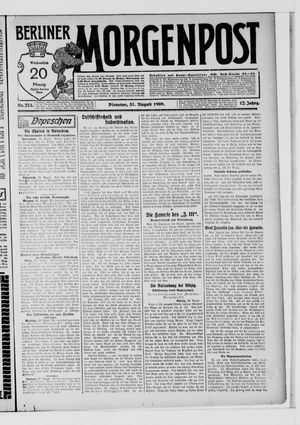 Berliner Morgenpost vom 31.08.1909