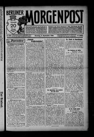 Berliner Morgenpost vom 05.09.1909