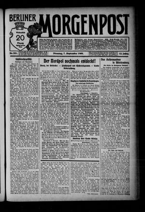 Berliner Morgenpost vom 07.09.1909