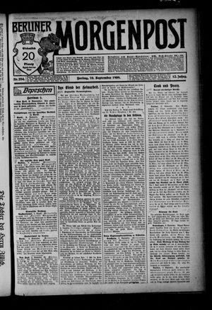 Berliner Morgenpost vom 10.09.1909