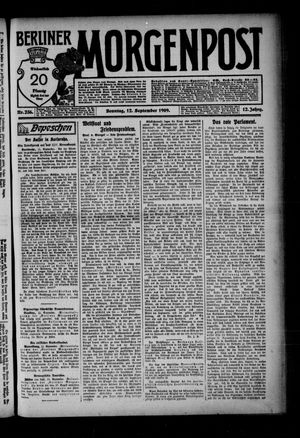 Berliner Morgenpost vom 12.09.1909