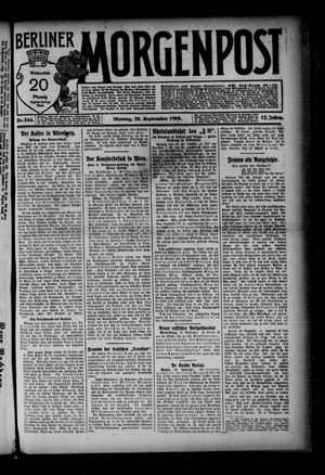 Berliner Morgenpost vom 20.09.1909