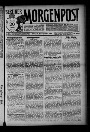 Berliner Morgenpost vom 22.09.1909