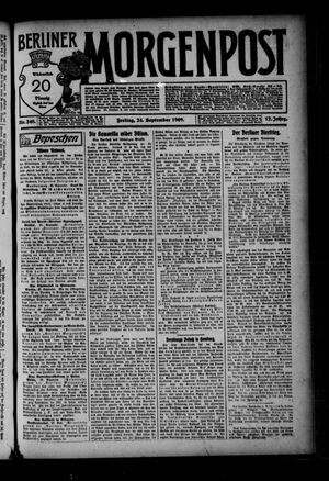Berliner Morgenpost vom 24.09.1909