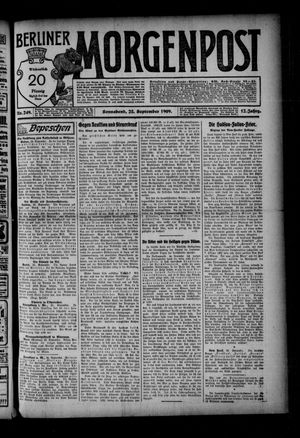 Berliner Morgenpost vom 25.09.1909