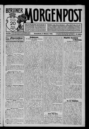 Berliner Morgenpost vom 02.10.1909