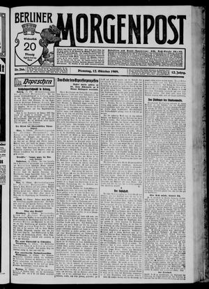 Berliner Morgenpost vom 12.10.1909