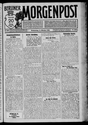 Berliner Morgenpost vom 14.10.1909