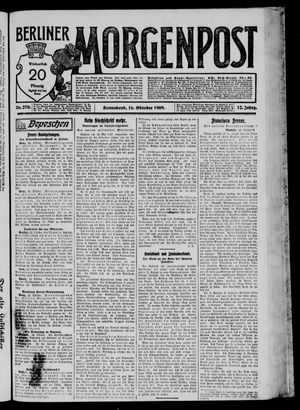 Berliner Morgenpost vom 16.10.1909