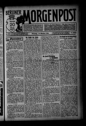 Berliner Morgenpost vom 19.10.1909