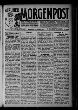 Berliner Morgenpost vom 23.10.1909