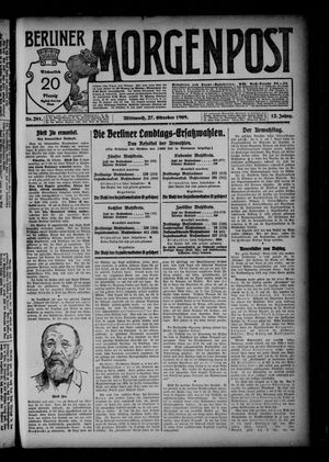 Berliner Morgenpost vom 27.10.1909