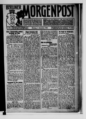 Berliner Morgenpost vom 01.11.1909