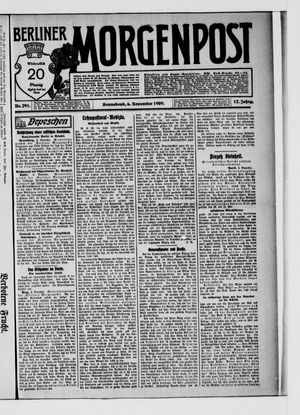 Berliner Morgenpost vom 06.11.1909