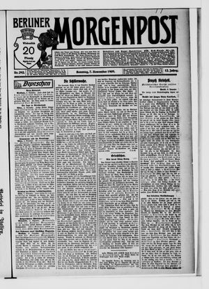 Berliner Morgenpost vom 07.11.1909