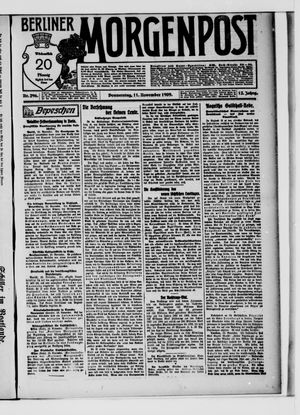 Berliner Morgenpost vom 11.11.1909