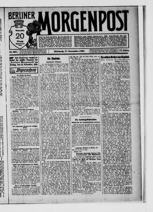 Berliner Morgenpost vom 17.11.1909